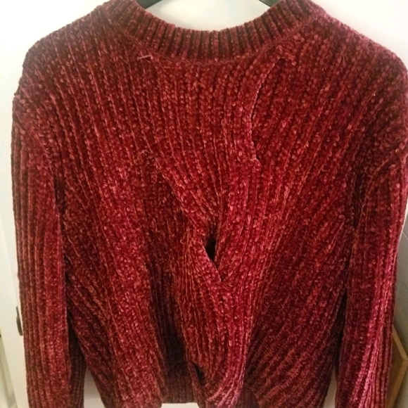 Massimo Dutti cable knit chenille sweater - Picture 2 of 3